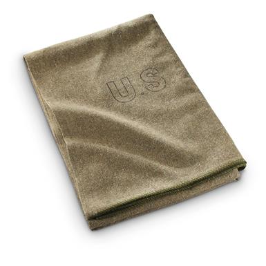 U.S. Military Style 5' x 7' Wool Blend Blanket