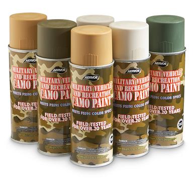 6-Pc. Camo Spray Paint Kit - 597391, Garage & Tool Accessories at ...