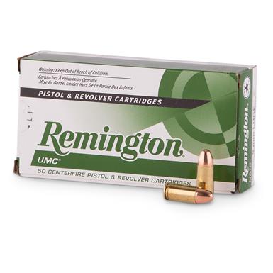 Remington UMC, .380 ACP, MC, 95 Grain, 1,000 Rounds