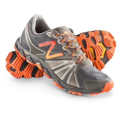 Men's New Balance Minimus 1010v2 Trail Runner Shoes, Gray / Orange ...