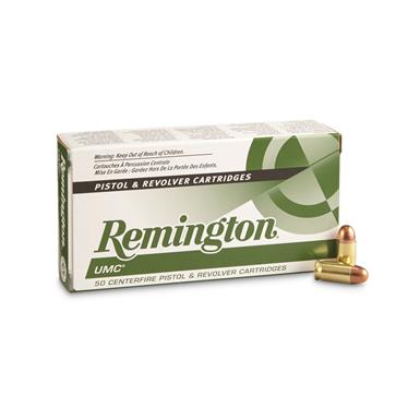 Remington UMC, .380 ACP, MC, 95 Grain, 50 Rounds