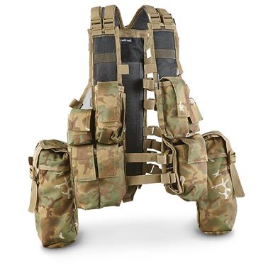 Mil-Tec 9-pocket Tactical Vest, Arid Camo