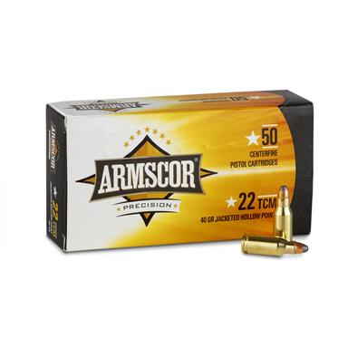 Armscor, .22 TCM, 40 Grain, JHP, 250 Rounds - 610969, .22 TCM Ammo at ...