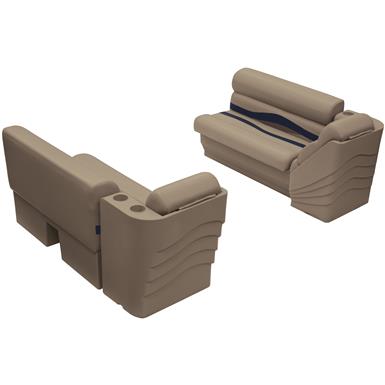 Wise Premier Pontoon 45 Bench And Lean Back Set 612202 Pontoon