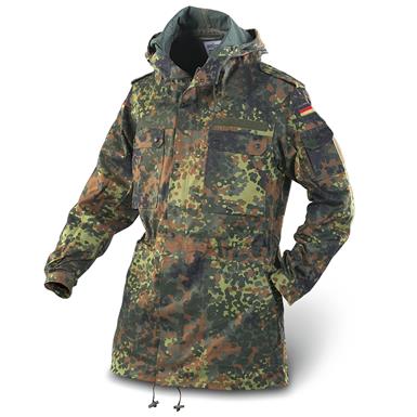 German Military Surplus Flecktarn Parka, Used