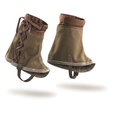 Italian Military Surplus Canvas Gaiters, 2 Sets, New