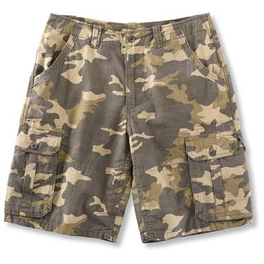 Guide Gear Men's Ripstop Camo Cargo Shorts - 621465, Shorts at ...