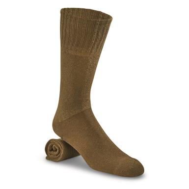 U.S. Military Surplus Boot Socks, 12 Pairs, New (Slightly irregular)