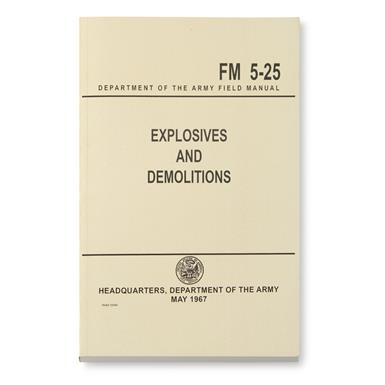 U.S. Military Surplus Technical Manual on Explosives and Demolitions, New