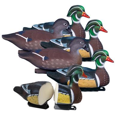 Higdon Foam-filled Standard Wood Duck Decoys, 6 Pack