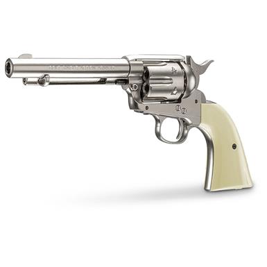 Colt Peacemaker SAA CO2 Revolver, .177 Caliber, 5" Nickel Barrel, 6 Rounds
