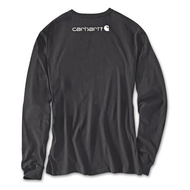 Carhartt Men's Workwear Long-sleeve Graphic Logo Shirt.