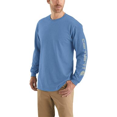Carhartt Men's Workwear Long-sleeve Graphic Logo Shirt.