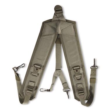 Italian Military Surplus Padded Suspenders, New