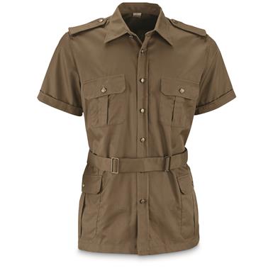Italian Military Surplus Safari Short-Sleeve Shirt, 2 Pack, Like New