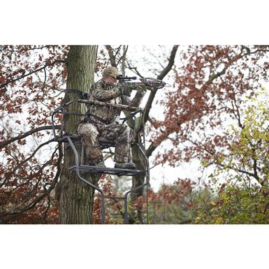 Sniper Deluxe 2-man Ladder Tree Stand, 18' - 637199, Ladder Tree Stands ...