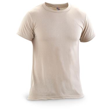 U.S. Military Surplus Moisture Wicking T-Shirts, 3 Pack, New