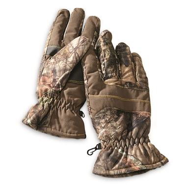 Hot Shot Men's Camo Hunting Gloves, Waterproof, 2 Pack