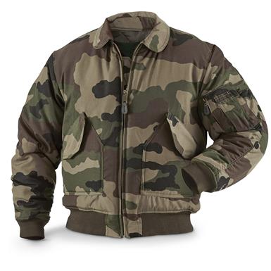 Mil-Tec Camo Flight Jacket, CCE Camo - 643240, Tactical Clothing at ...