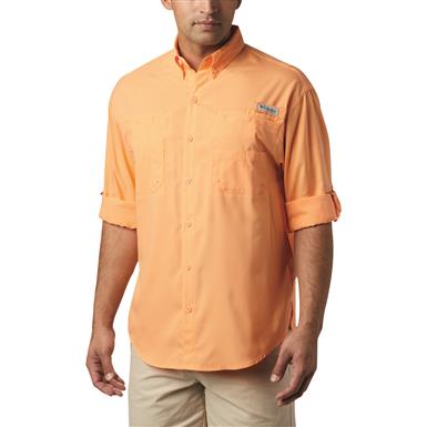 columbia orange shirt