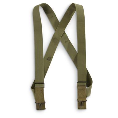 U.S. Military Surplus Clip On Suspenders, 5 Pack, Used