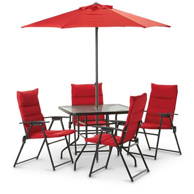 Castlecreek Patio Set With Padded Chairs 6 Piece 657295 Castlecreek Patio Set With Padded Chairs 6 Piece