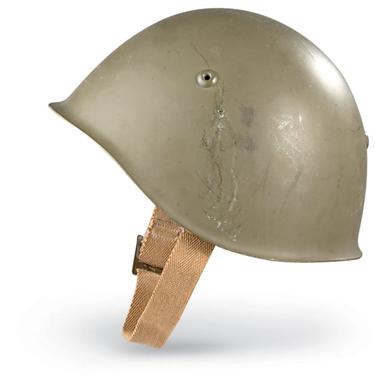 Used WWII Italian Helmet, Olive Drab - 65936, at Sportsman's Guide