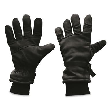 U.S. Military Surplus Leather Intermediate Wet Weather Work Gloves, New