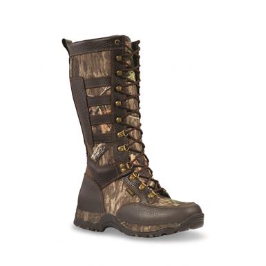 Guide Gear Men’s Leather Waterproof Side-zip Snake Boots