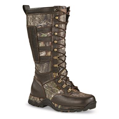 Guide Gear Men’s Leather Waterproof Side-zip Snake Boots