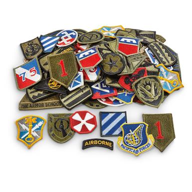 U.S. Military Surplus Patches Grab Bag, 50 Pack, New