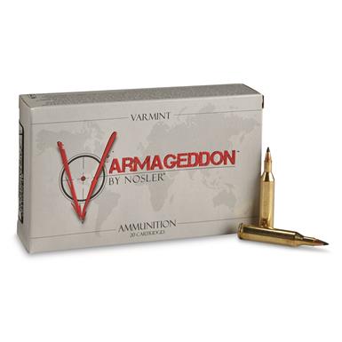 Nosler Varmageddon, .17 Remington, 20 Grain, FB Polymer Tipped, 20 Rounds