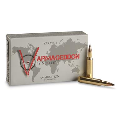 Nosler Varmageddon, .222 Remington, FB Polymer Tipped, 40 Grain, 20 Rounds