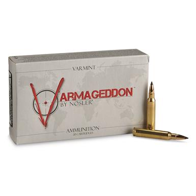 Nosler Varmageddon, .223 Remington, 55 Grain, FB Polymer Tipped, 20 Rounds