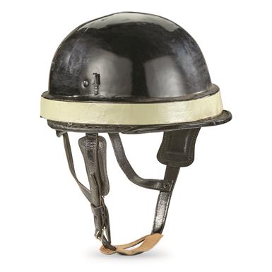 Italian Police Surplus 60s era Motorcycle Helmet, Like New