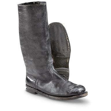 Finnish Military Surplus Leather Jack Boots, Used