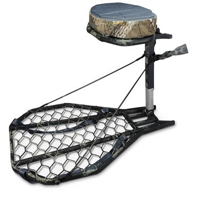 stand tree hang hawk combat mega mud finish climbing stands hunting guide memory gear sportsmansguide