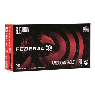 Federal American Eagle, 6.5mm Grendel, OTM, 120 Grain, 20 Rounds