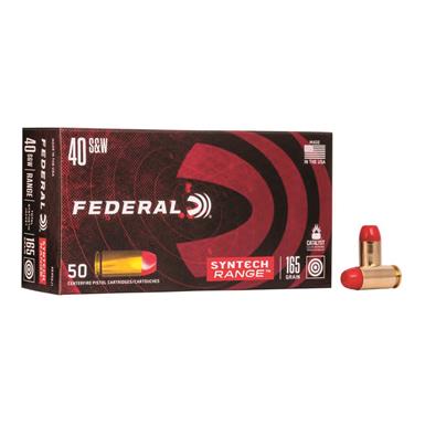Federal American Eagle Syntech Range, .40 Smith & Wesson, SJFN, 165 Grain, 50 Rounds