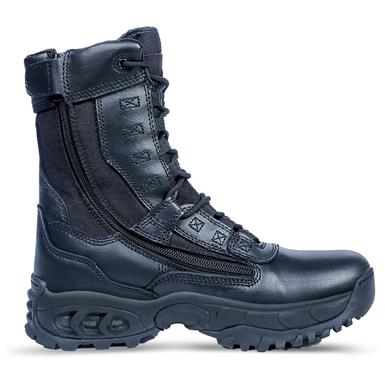 steel toe boots with zipper