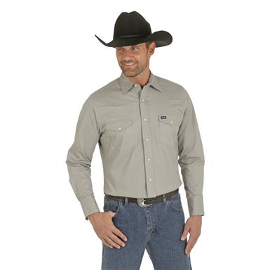 Wrangler Premium Performance Advanced Comfort Cowboy Cut Long Sleeved Shirt