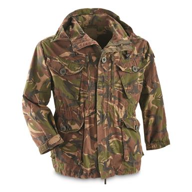 British Military Surplus Windproof Hooded Field Jacket, Used