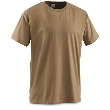 U.S. Military Surplus OCP Coyote T-shirts, 6 Pack, New