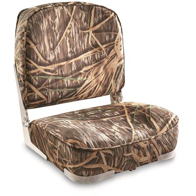 Guide Gear Low-Back Boat Seat, Mossy Oak Shadow Grass