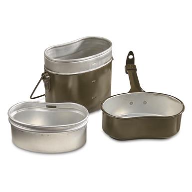 Italian Military Surplus Mess Kit, 3 Piece, Like New
