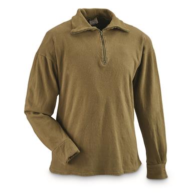 2 pack Military Outdoor Clothing Used Large Army Tan T-Shirt 
