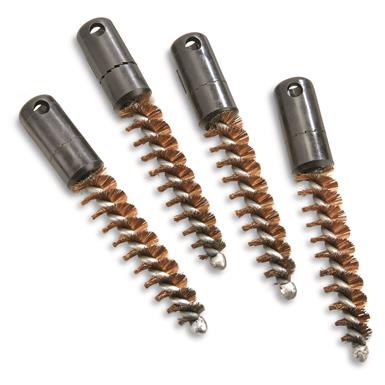 U.S. Military Surplus .50 Caliber Copper Cleaning Brushes, 4 Pack, New