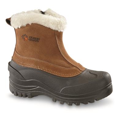 womens side zip snow boots