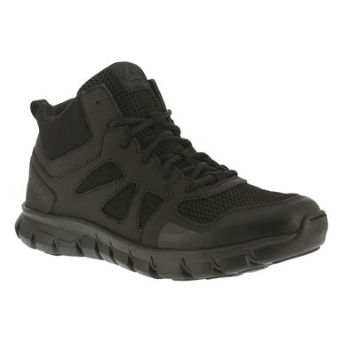 Reebok Men's 4" Sublite Cushion Mid Tactical Boots, Black