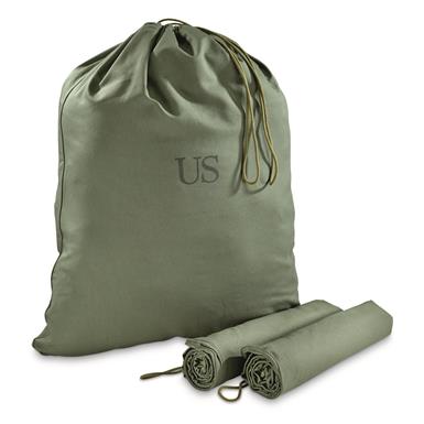 U.S. Military Surplus Laundry Bag, OD Green, 3 Pack, New